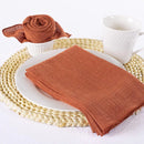 Set of 10 cotton gauze napkins