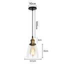 modern glass pendant light for elegant interior decoration