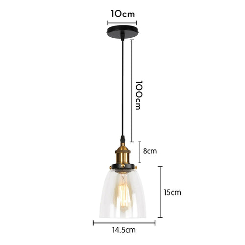 modern glass pendant light for elegant interior decoration