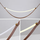 Modern leather belt with LED pendant for decorative lighting