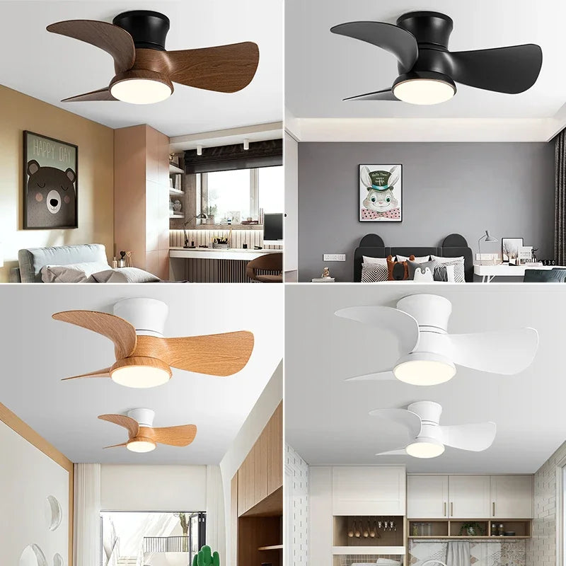Modern ceiling light with integrated fan for contemporary interiors - vue 6 sur 10