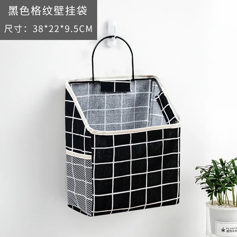 fabric wall storage bag for books and magazines
