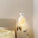 Cute puppy pendant light for children's room decor