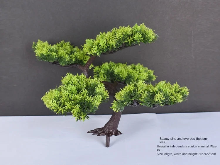Artificial bonsai plant in plastic for interior decoration - vue 9 sur 41