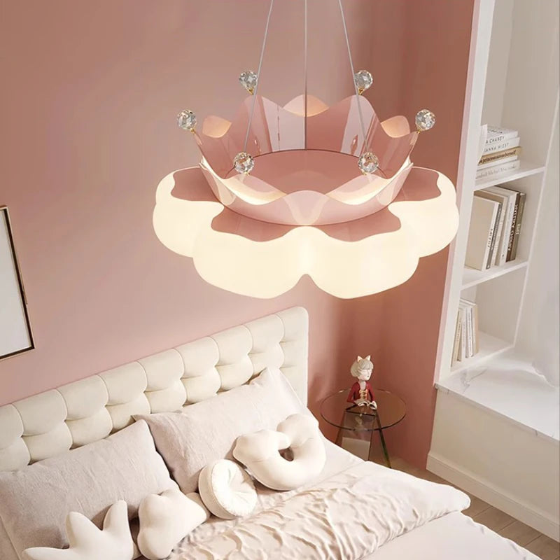 Romantic cloud-shaped ceiling light for children's room - vue 3 sur 12