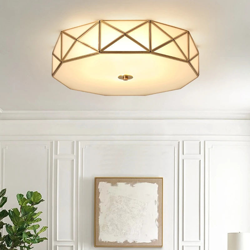 Retro copper ceiling light for modern lighting