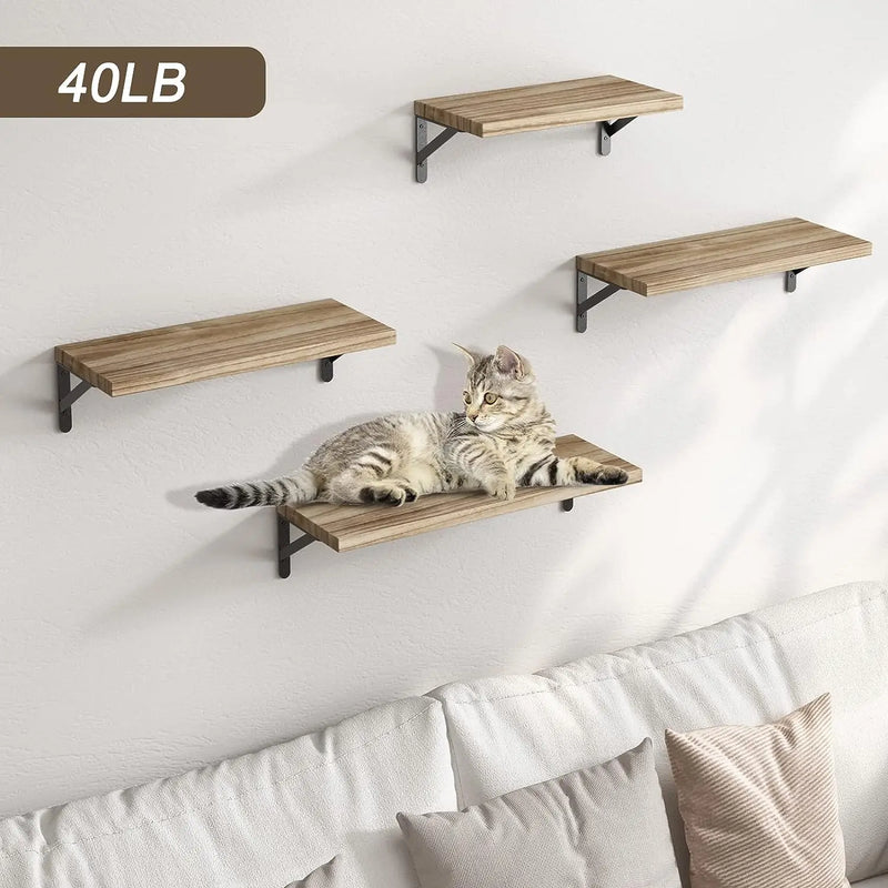 simple design solid wood wall shelves for hanging storage