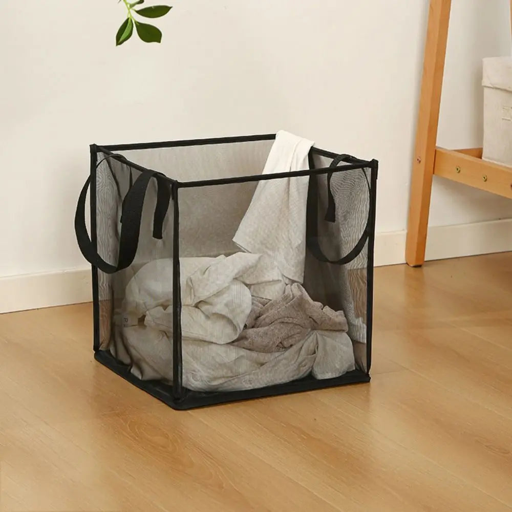 large capacity foldable laundry basket with handles