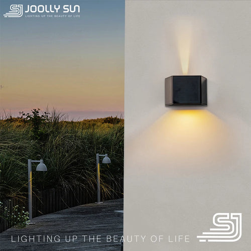 JoollySun solar wireless outdoor LED wall light for garage, yard and garden - vue 2 sur 7
