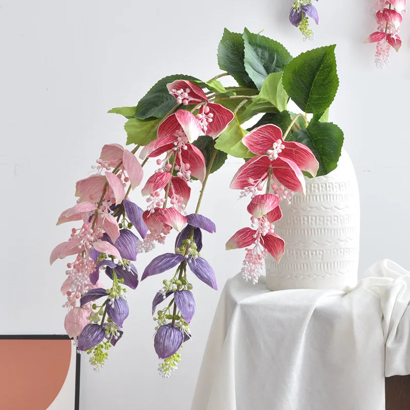 Tropical medinilla magnifica artificial flowers for indoor decoration