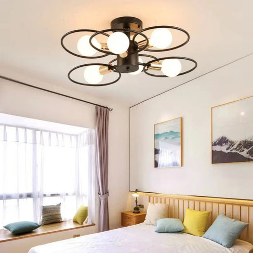 Modern decorative colour-changing LED ceiling light - vue 5 sur 6