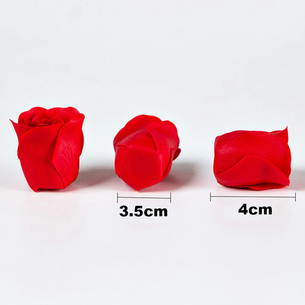 Set of 81 artificial soap roses for decorations and gifts - vue 5 sur 18