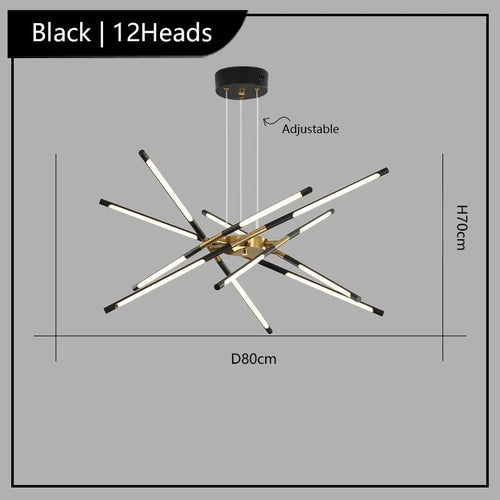 Winfordo creative design decorative LED pendant chandelier - vue 11 sur 14