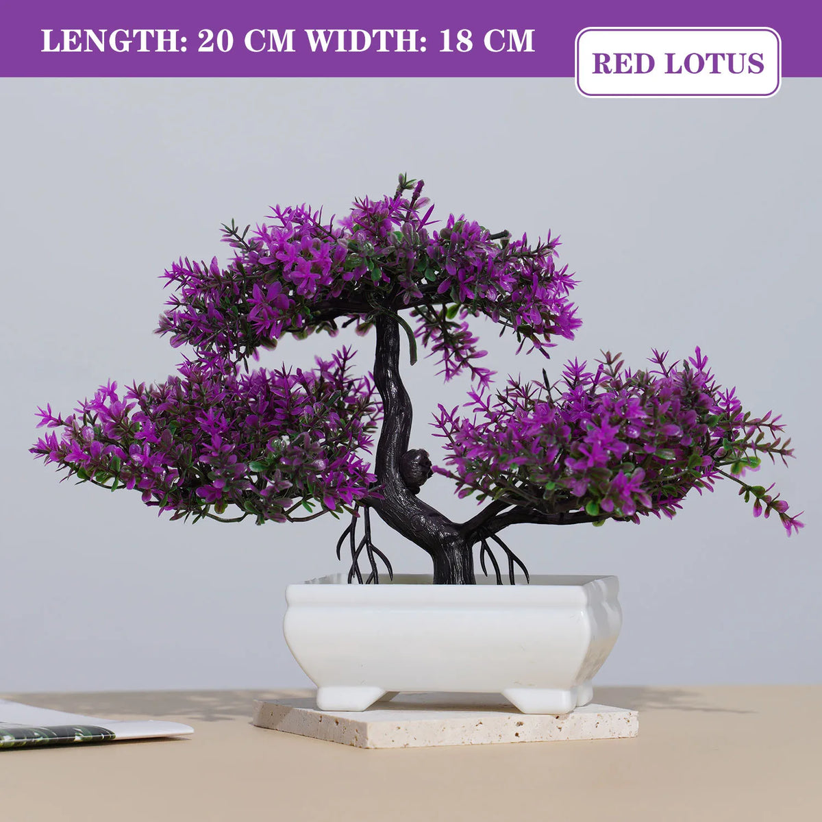 Artificial bonsai tree for indoor and outdoor decoration - vue 18 sur 32