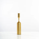 Gold plated metal candle holder for weddings and elegant decoration