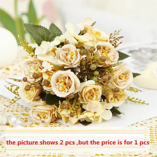 Silk artificial rose bouquet for Valentine's Day - vue 10 sur 12