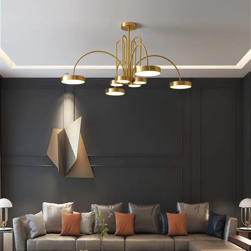 Modern copper chandelier nordic style for a chic atmosphere
