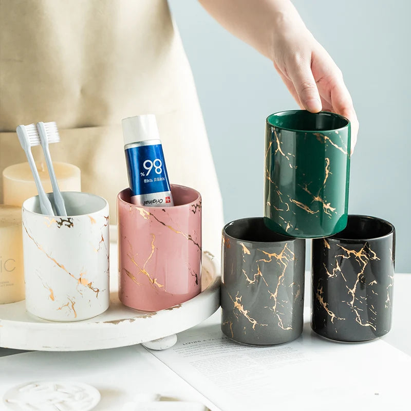 creative ceramic cup for brushing and gargling