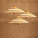 Creative Chinese-style woven bamboo chandelier for decorative lighting