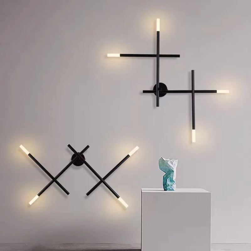 Simple minimalist LED wall light for indoor decor