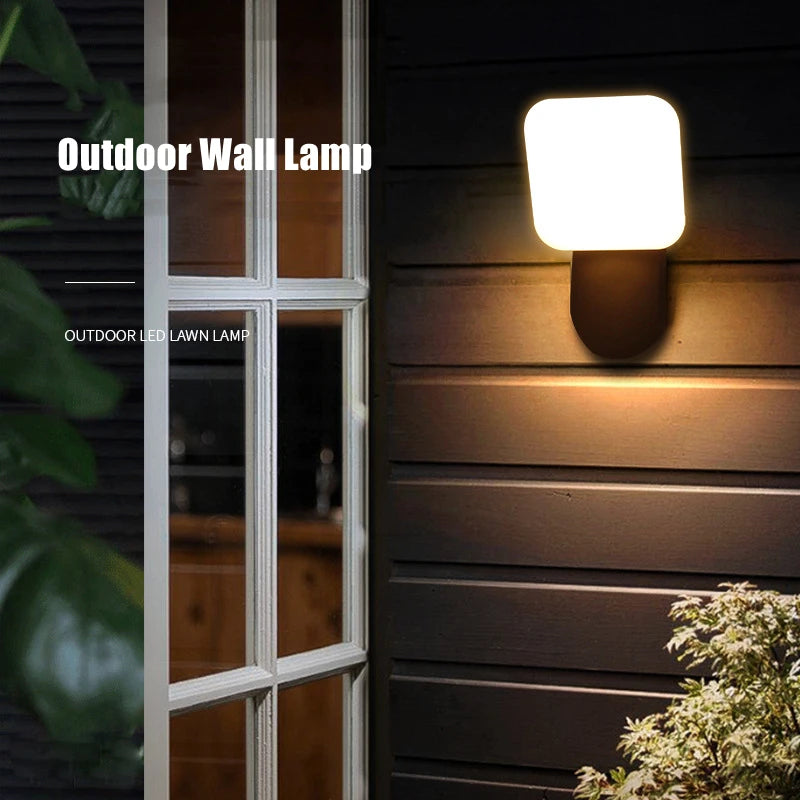 Outdoor LED wall light with waterproof motion sensor decorative