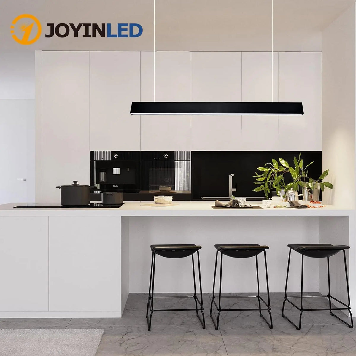 Modern LED pendant light for office and dining room