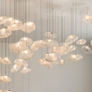 Cloud design glass chandelier for decorative indoor lighting