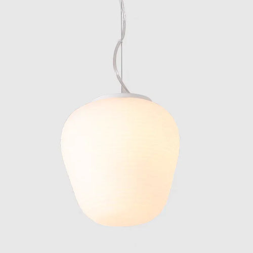 Modern Japanese style glass LED pendant light for elegant interiors - vue 11 sur 14