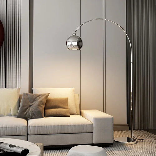 Italian fishing floor lamp, modern nordic design, light and elegant - vue 4 sur 9