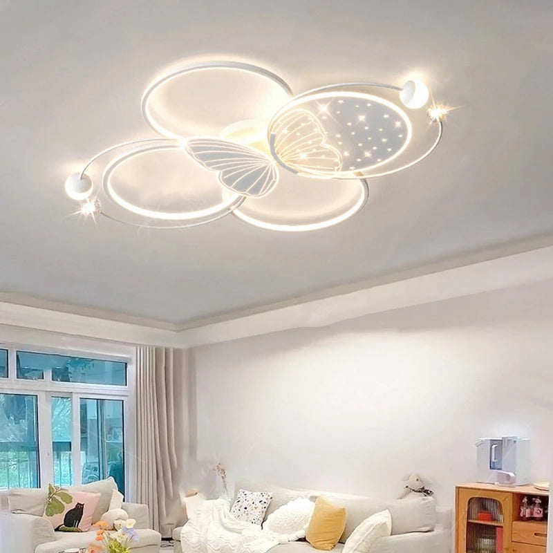 Modern smart LED ceiling light for indoor spaces 2023