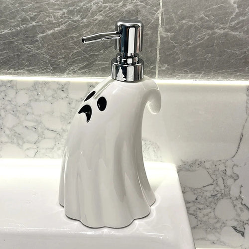 creative disinfectant bottle for Halloween bathroom decorations