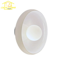 Minimalist Danish design round glass wall light for indoor use