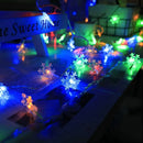 Christmas LED snowflake string lights festive decorations