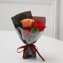 Small decorative artificial rose bouquet for valentine's day