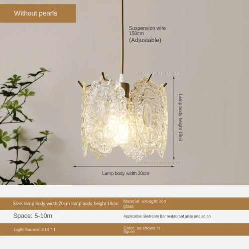 Lightweight crystal glass chandelier for modern lighting - vue 12 sur 30