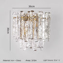 Modern crystal wall light for vintage interiors