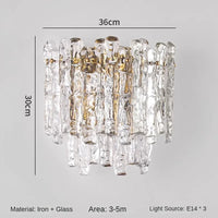 Modern crystal wall light for vintage interiors
