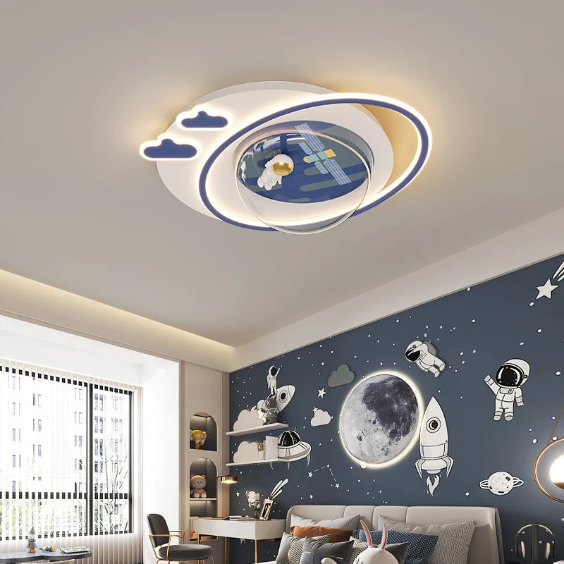 Astronaut LED ceiling light for children - vue 4 sur 9