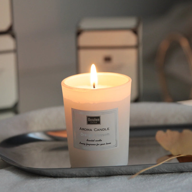 creative glass scented candles soy wax decorative guest gift