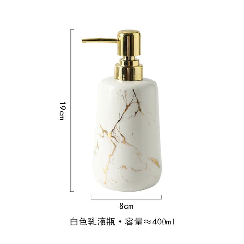 decorative ceramic bathroom set with accessories - vue 20 sur 24