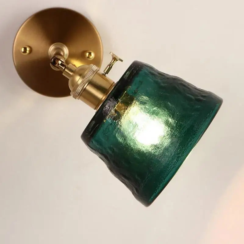 Vintage glass wall light for interior decoration