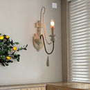 Decorative retro wooden wall light in American country style