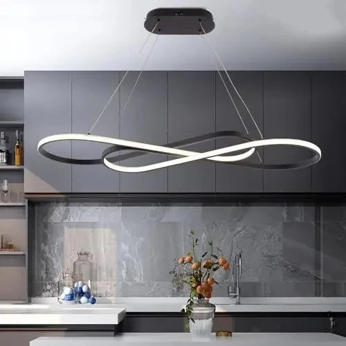Modern LED ceiling light with remote control for indoor lighting - vue 5 sur 10