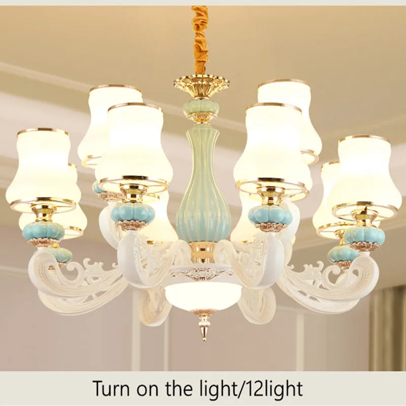 Modern ceramic chandelier for elegant indoor lighting