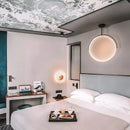 Round fabric pendant light for contemporary and cosy interiors