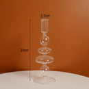 Vintage glass candle holder for weddings and romantic dinners