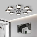 Modern rectangular LED ceiling light for interiors