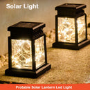 Waterproof solar LED lantern for garden and outdoor