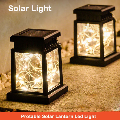 Waterproof solar LED lantern for garden and outdoor - vue 4 sur 9
