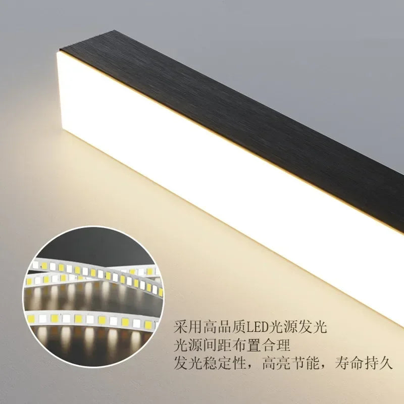 Simple modern LED chandeliers for table pendant lighting - vue 5 sur 14